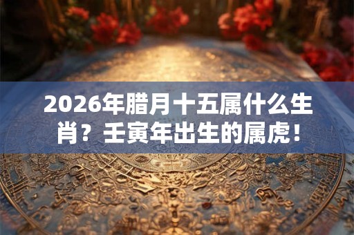 2026年腊月十五属什么生肖？壬寅年出生的属虎！
