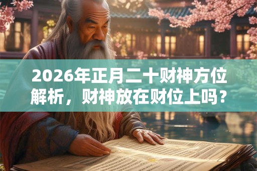 2026年正月二十财神方位解析，财神放在财位上吗？