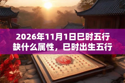 2026年11月1日巳时五行缺什么属性，巳时出生五行缺什么