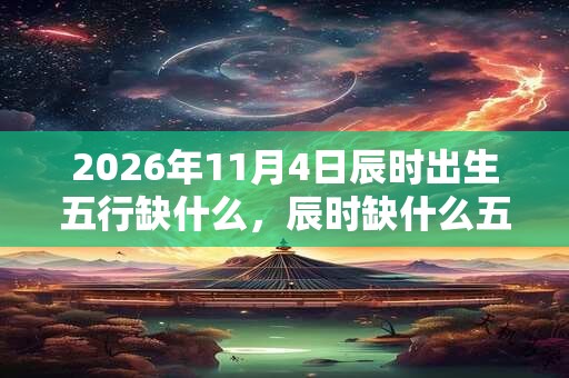 2026年11月4日辰时出生五行缺什么，辰时缺什么五行