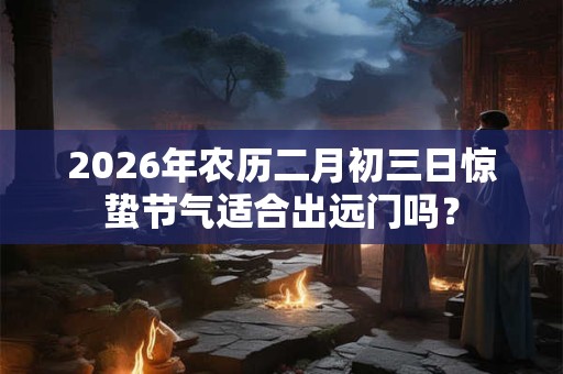 2026年农历二月初三日惊蛰节气适合出远门吗？