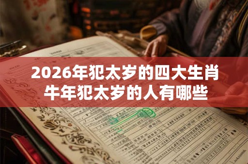 2026年犯太岁的四大生肖 牛年犯太岁的人有哪些