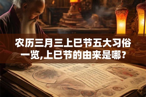 农历三月三上巳节五大习俗一览,上巳节的由来是哪？
