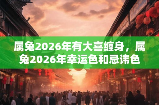 属兔2026年有大喜缠身，属兔2026年幸运色和忌讳色