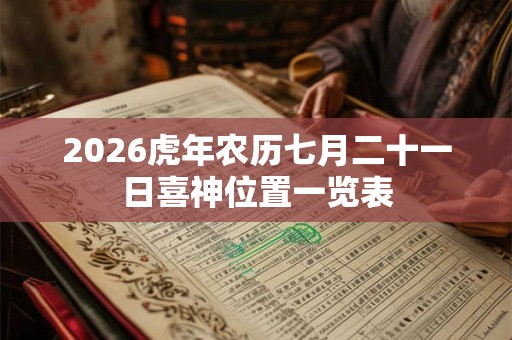 2026虎年农历七月二十一日喜神位置一览表