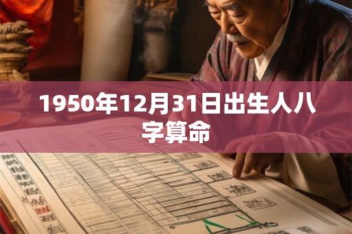 1950年12月31日出生人八字算命 1950年12月31日出生人八字算命