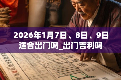 2026年1月7日、8日、9日适合出门吗_出门吉利吗