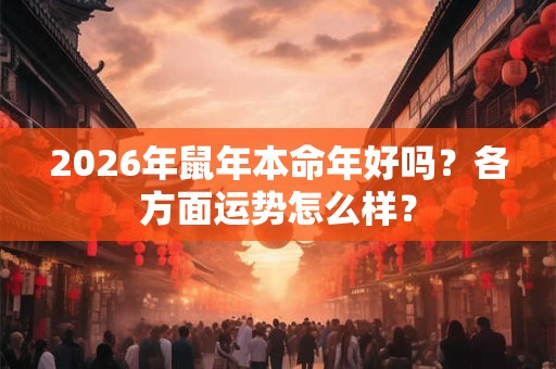 2026年鼠年本命年好吗？各方面运势怎么样？