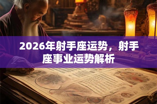 2026年射手座运势，射手座事业运势解析
