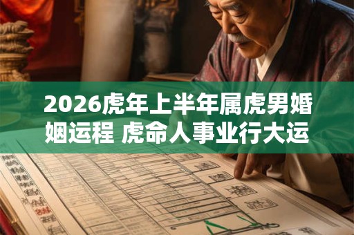 2026虎年上半年属虎男婚姻运程 虎命人事业行大运