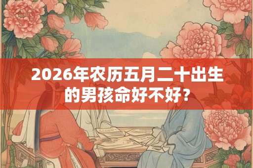 2026年农历五月二十出生的男孩命好不好？