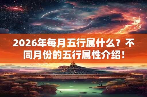 2026年每月五行属什么?不同月份的五行属性介绍! 2026年每月五行属什么?不同月份的五行属性介绍!