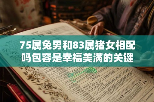 75属兔男和83属猪女相配吗包容是幸福美满的关键
