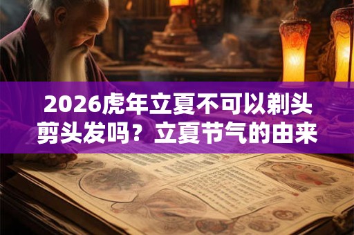 2026虎年立夏不可以剃头剪头发吗？立夏节气的由来