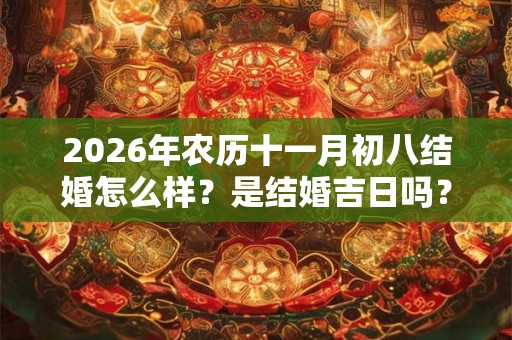2026年农历十一月初八结婚怎么样?是结婚吉日吗? 2026年农历十一月初八结婚怎么样?是结婚吉日吗?