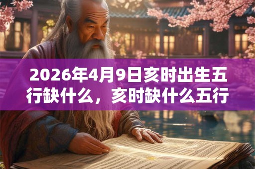 2026年4月9日亥时出生五行缺什么,亥时缺什么五行 2026年4月9日亥时出生五行缺什么,亥时缺什么五行
