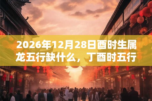 2026年12月28日酉时生属龙五行缺什么，丁酉时五行缺什么