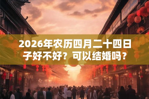 2026年农历四月二十四日子好不好？可以结婚吗？