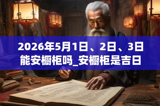 2026年5月1日、2日、3日能安橱柜吗_安橱柜是吉日吗
