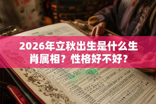 2026年立秋出生是什么生肖属相？性格好不好？