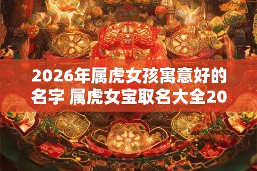 2026年属虎女孩寓意好的名字 属虎女宝取名大全2026 2026年属虎女孩寓意好的名字 属虎女宝取名大全2026