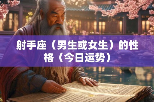 射手座（男生或女生）的性格（今日运势）