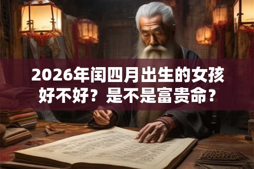 2026年闰四月出生的女孩好不好?是不是富贵命? 2026年闰四月出生的女孩好不好?是不是富贵命?