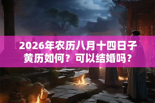 2026年农历八月十四日子黄历如何？可以结婚吗？