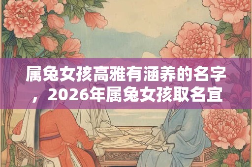 属兔女孩高雅有涵养的名字,2026年属兔女孩取名宜用字 属兔女孩高雅有涵养的名字,2026年属兔女孩取名宜用字
