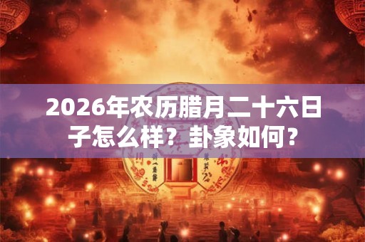 2026年农历腊月二十六日子怎么样?卦象如何? 2026年农历腊月二十六日子怎么样?卦象如何?