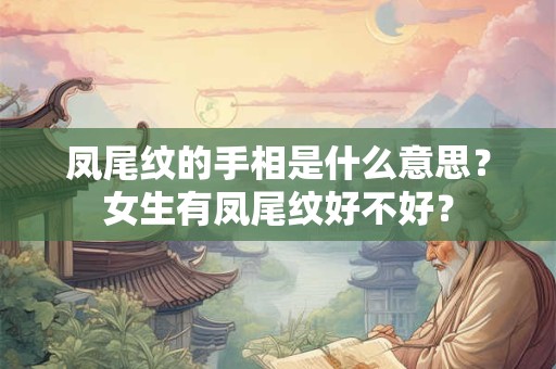 凤尾纹的手相是什么意思？女生有凤尾纹好不好？