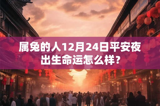属兔的人12月24日平安夜出生命运怎么样? 属兔的人12月24日平安夜出生命运怎么样?