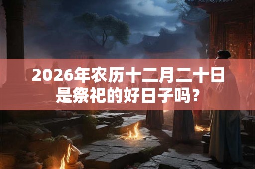2026年农历十二月二十日是祭祀的好日子吗？