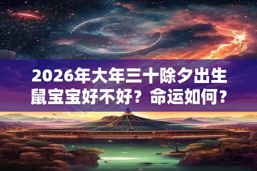 2026年大年三十除夕出生鼠宝宝好不好?命运如何? 2026年大年三十除夕出生鼠宝宝好不好?命运如何?