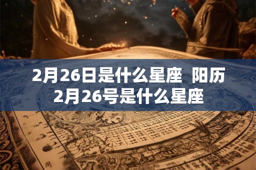 2月26日是什么星座  阳历2月26号是什么星座
