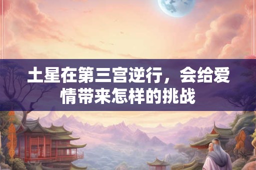 土星在第三宫逆行，会给爱情带来怎样的挑战