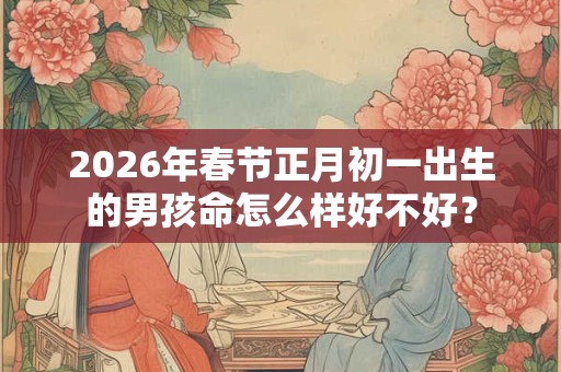 2026年春节正月初一出生的男孩命怎么样好不好？
