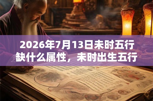 2026年7月13日未时五行缺什么属性，未时出生五行缺什么