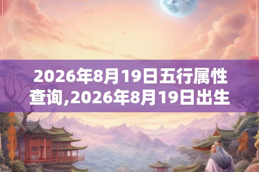 2026年8月19日五行属性查询,2026年8月19日出生五行属什么 2026年8月19日五行属性查询,2026年8月19日出生五行属什么