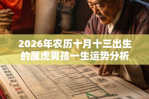 2026年农历十月十三出生的属虎男孩一生运势分析