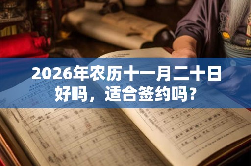 2026年农历十一月二十日好吗，适合签约吗？