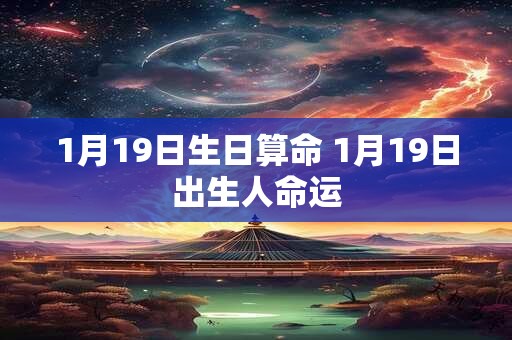 1月19日生日算命 1月19日出生人命运