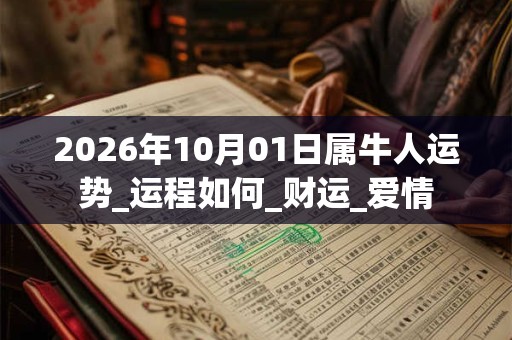 2026年10月01日属牛人运势_运程如何_财运_爱情