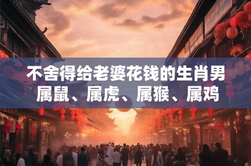 不舍得给老婆花钱的生肖男 属鼠、属虎、属猴、属鸡