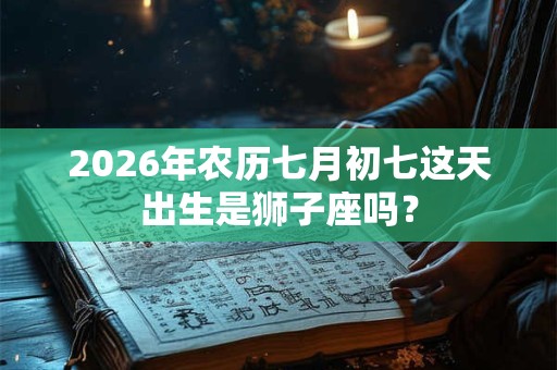 2026年农历七月初七这天出生是狮子座吗？