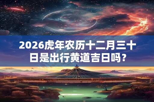 2026虎年农历十二月三十日是出行黄道吉日吗？