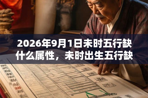 2026年9月1日未时五行缺什么属性，未时出生五行缺什么