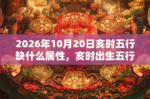 2026年10月20日亥时五行缺什么属性，亥时出生五行缺什么