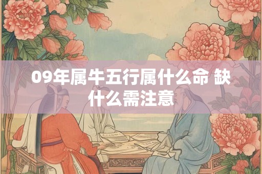 09年属牛五行属什么命 缺什么需注意