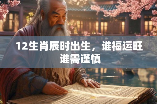 12生肖辰时出生，谁福运旺 谁需谨慎